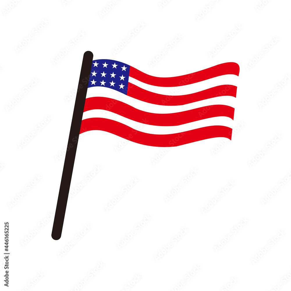 USA Flag logo vector illustration symbol Stock Vector | Adobe Stock