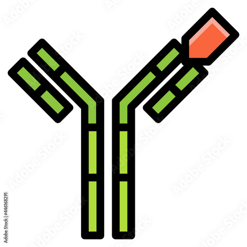 antibody line icon