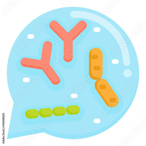 probiotics flat icon