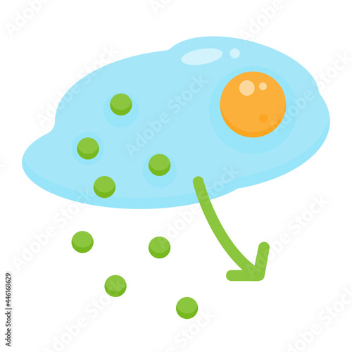 secretion flat icon