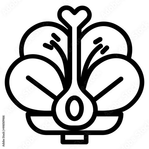 flower outline icon