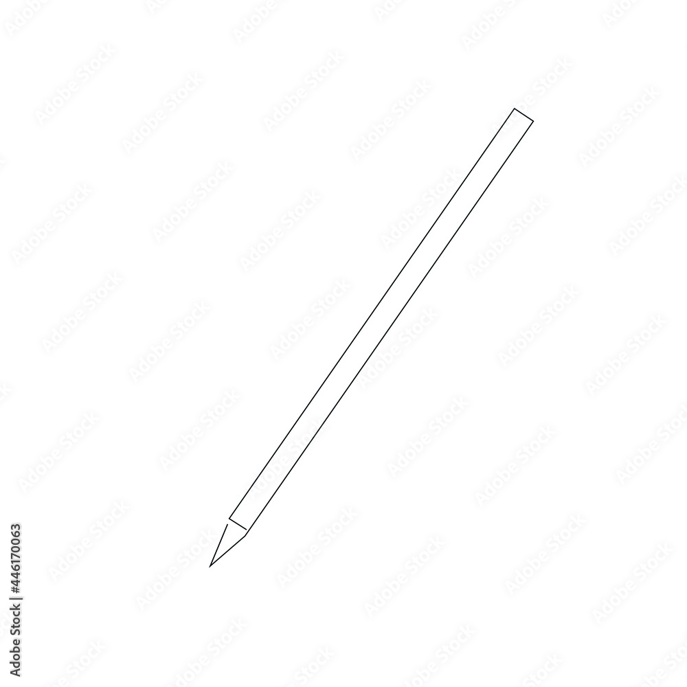 Pencil on white background, vector illustration Pencil on white background, vector illustration