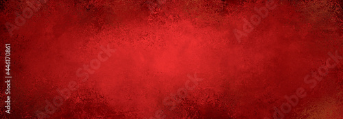 Obraz na plátne Red background, Christmas or holiday color with grunge texture in old vintage ba