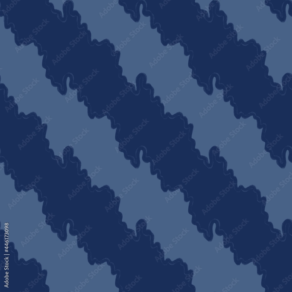 Fototapeta premium abstract seamless pattern with diagonal waves 