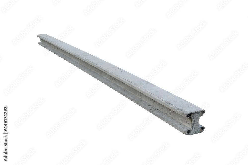 I Shape Concrete Pole isolated on white background. prestressed concrete column. I Shape Concrete Pole isolated on white background. prestressed concrete column.