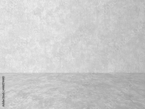 empty gray interior with concrete wall