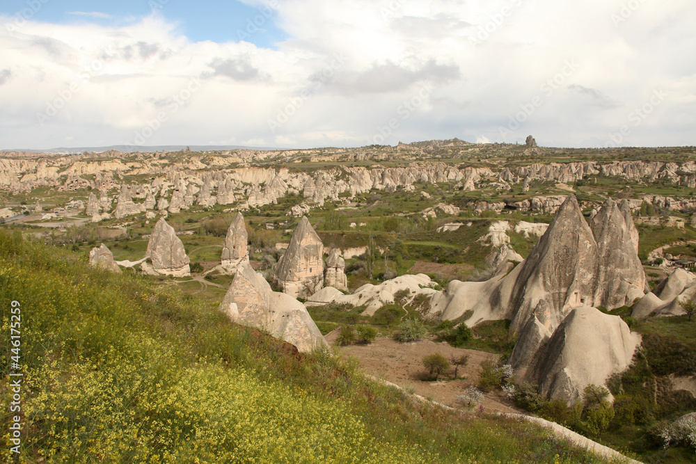 Geological formations in Cappadocia, Nevşehir, Turkey