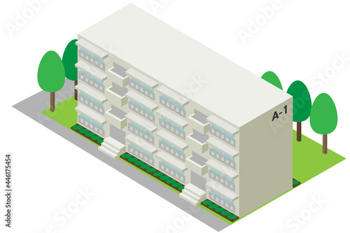 アイソメトリックな団地