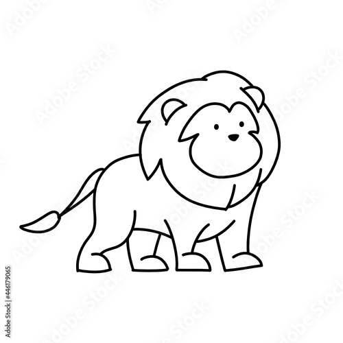 Lion Outline Design Art 