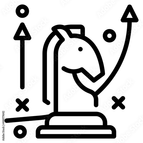 tactics line icon