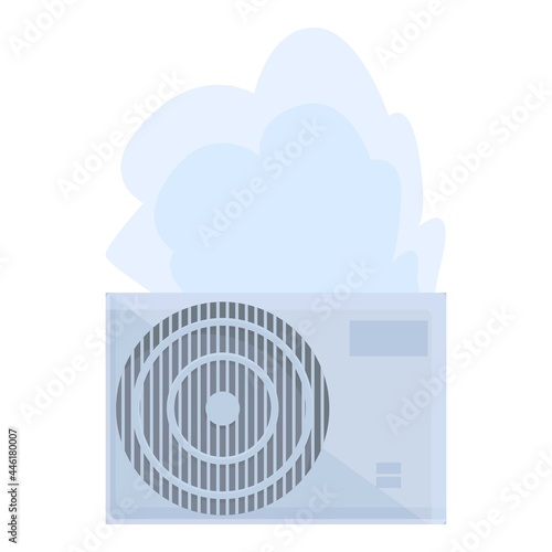 Repair air conditioner condition icon cartoon vector. Fix maintenance. Home service