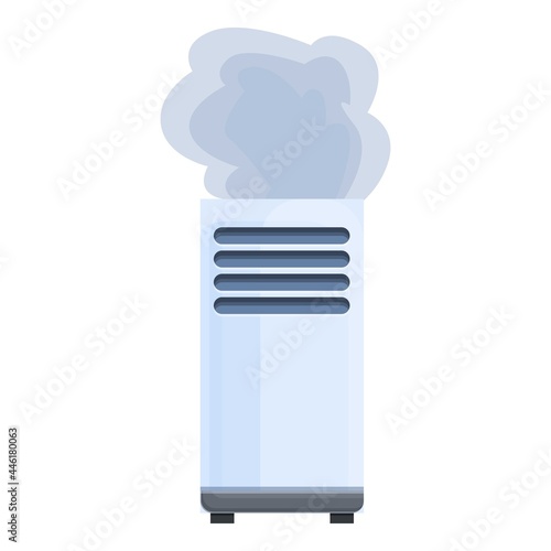 Floor air conditioner broken icon cartoon vector. Repair service. Home cooling