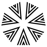 black shape icon logo and badge