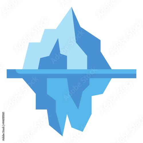 iceberg flat icon