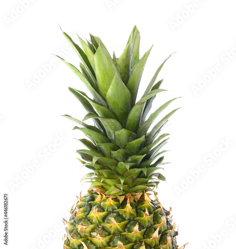 Fresh pineapple on white background