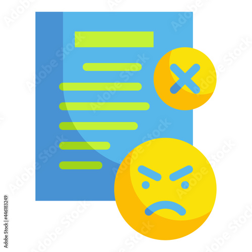 complaints flat icon