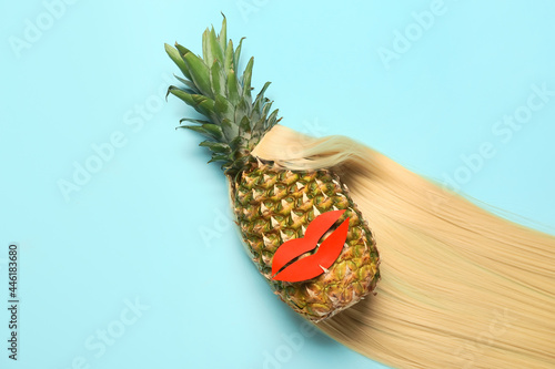Funny pineapple with paper ...