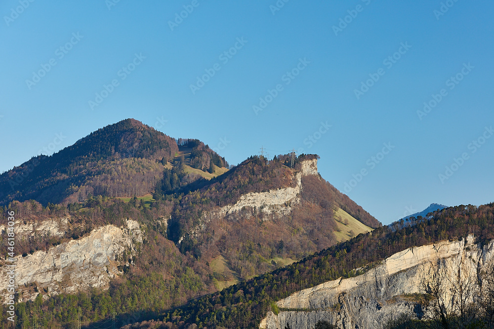 North view of Flaescher Berg mountains - Regitzer Spitz
