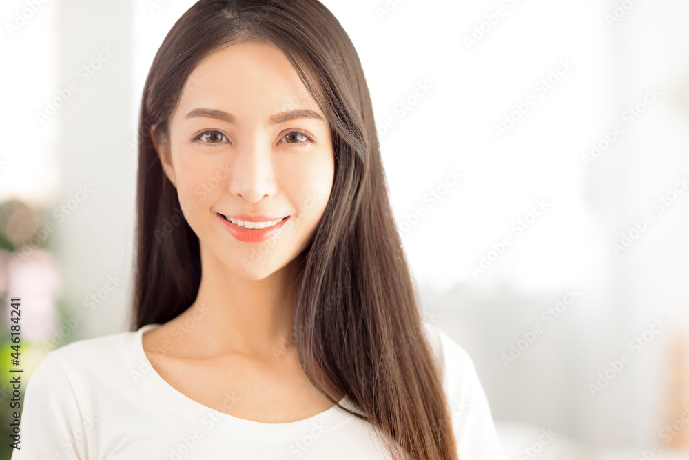 Young asian beauty face with clean and healthy skin Young asian beauty face with clean and healthy skin