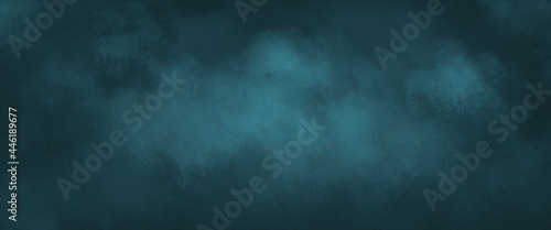 Abstract blue sky with clouds painting. Can be used as poster, website background, or flyer.