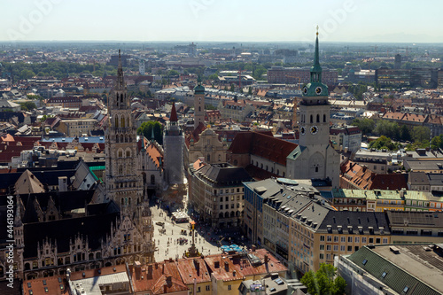 View of Munich from the famous Frauenkirche