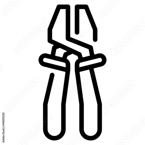 plier line icon