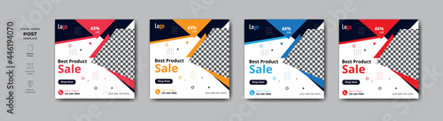 Attractive and modern social media banner design templates.  Creative and modern banner design with colour options.