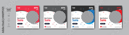 Attractive social media banner design templates. Creative and modern banner design with colour options.