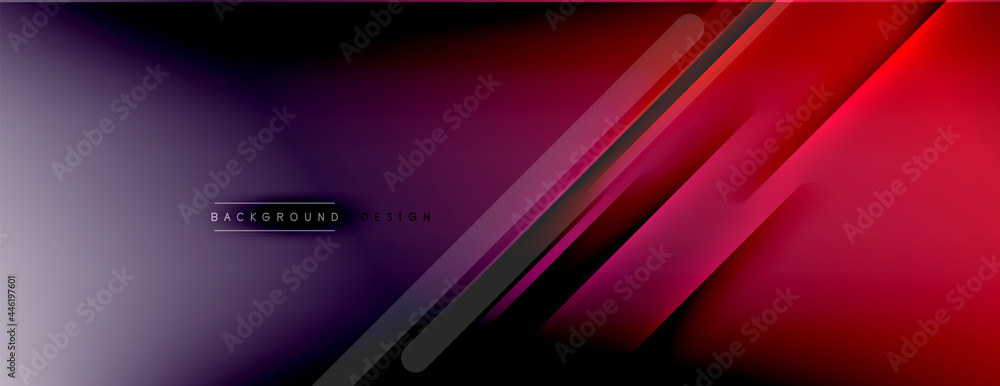 Abstract background - lines composition created with lights and shadows. Technology or business digital template. Trendy simple fluid color gradient abstract background with dynamic Abstract background - lines composition created with lights and shadows. Technology or business digital template. Trendy simple fluid color gradient abstract background with dynamic