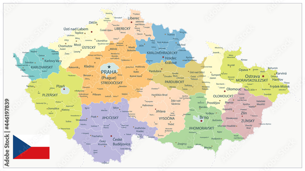 Czech Republic Administrative Map