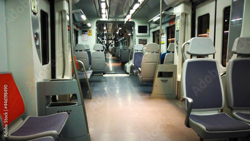Photography Empty subway train in Barcelona