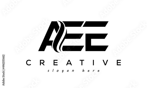 Letter AEE creative logo design vector photo