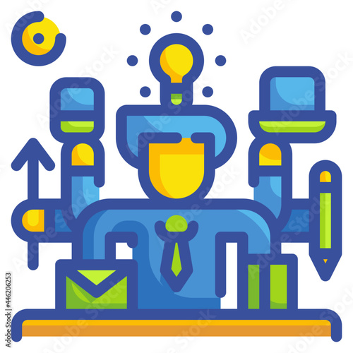 multitask line icon