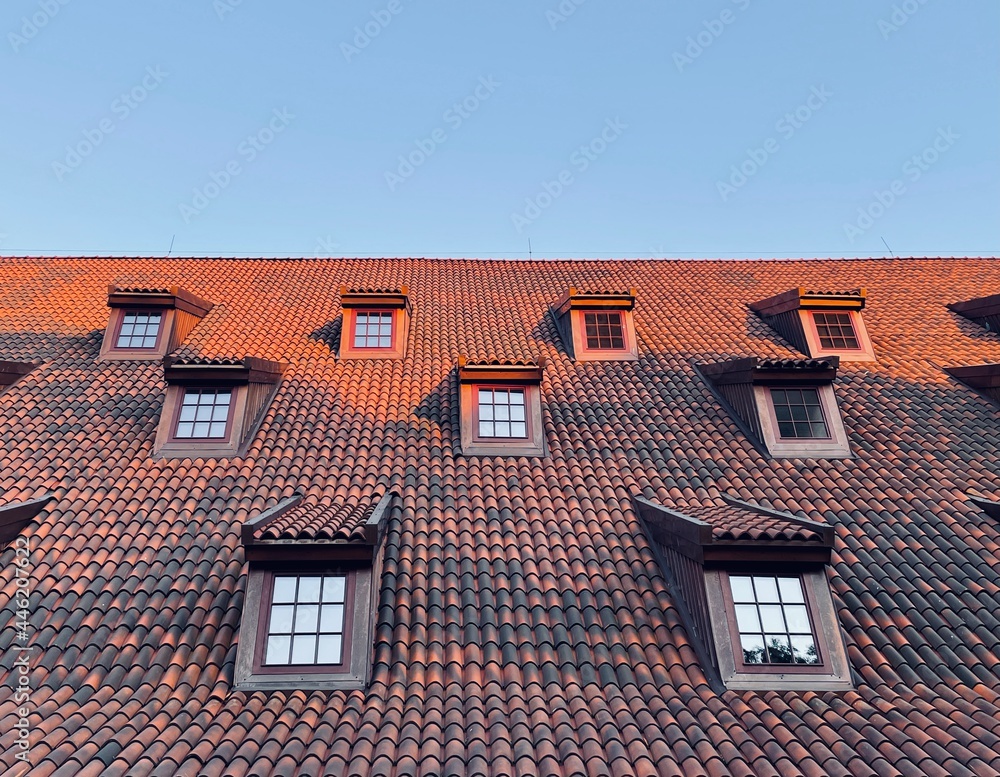 European house roof