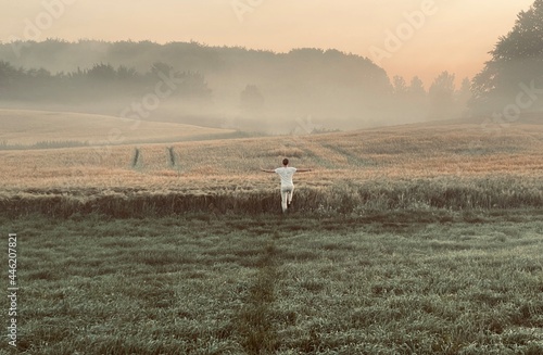 Free man in nature