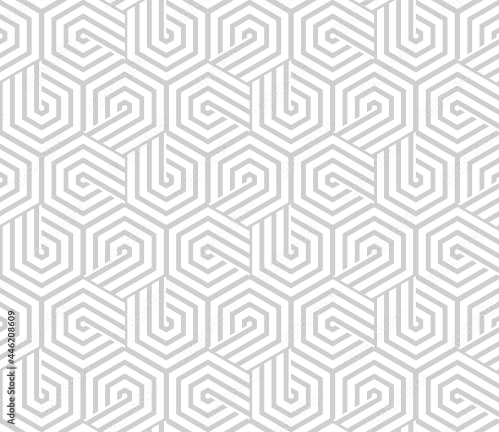 Abstract geometric pattern with stripes, lines. Seamless vector background. White and gray ornament. Simple lattice graphic design. Abstract geometric pattern with stripes, lines. Seamless vector background. White and gray ornament. Simple lattice graphic design.