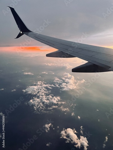 Sunset from the airplane