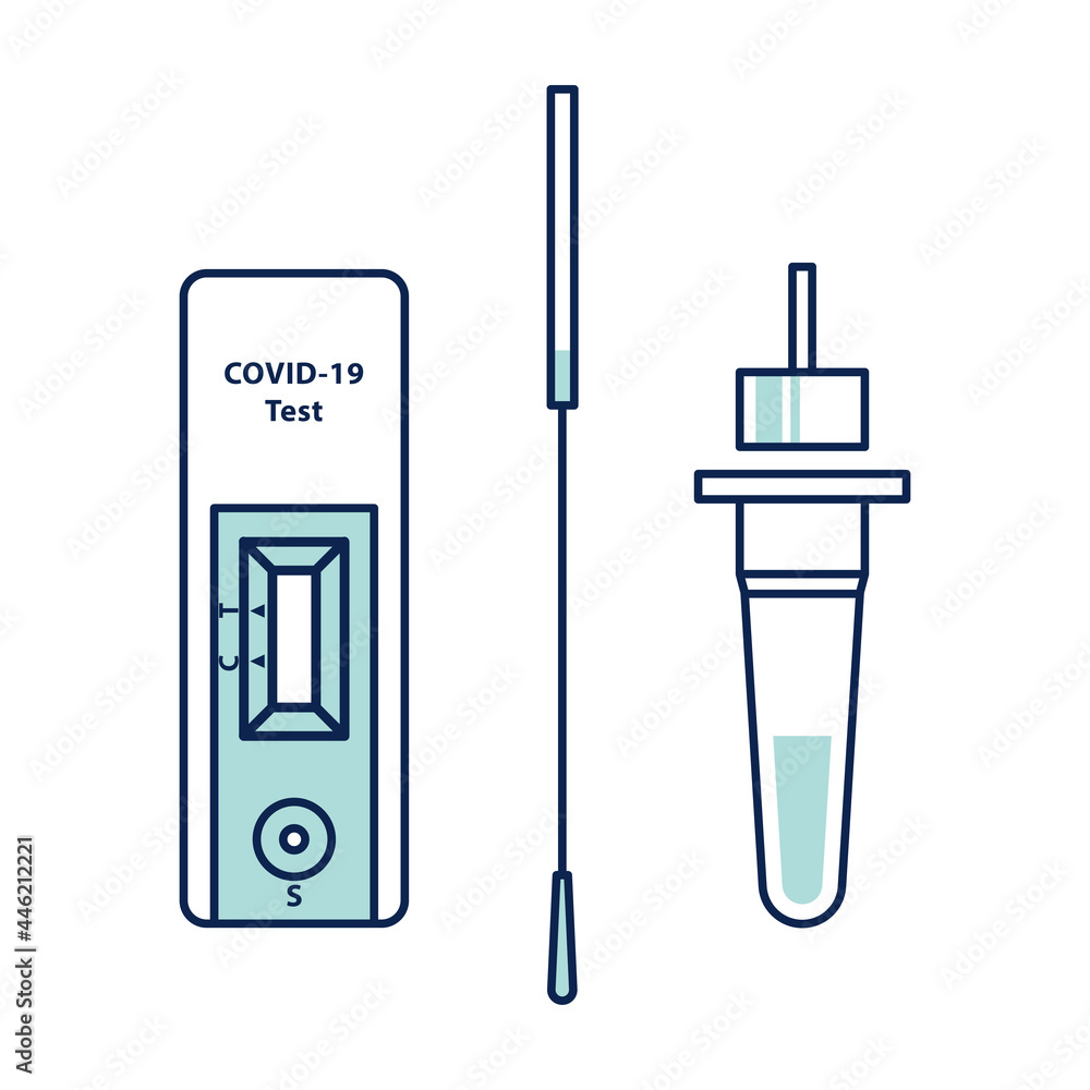 COVID-19 - Antigen Testing Kits icon. COVID-19 - Antigen Testing Kits icon.