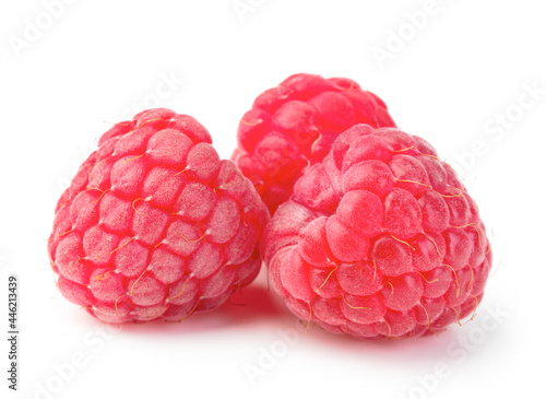 fresh raspberry isolated on white background