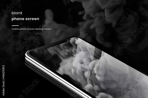Mobile phone screen mockup vector