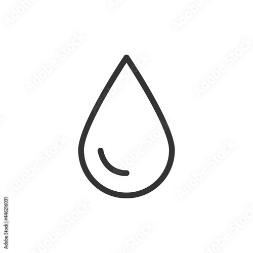 Premium drop line icon for app, web and UI.