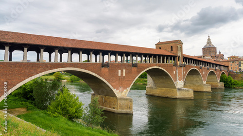 Fototapeta Naklejka Na Ścianę i Meble -  Pavia, bridge over the Ticino river