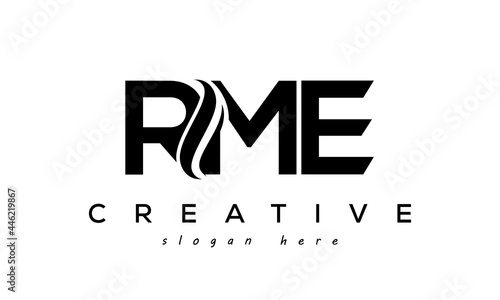 Letter RME creative logo design vector photo