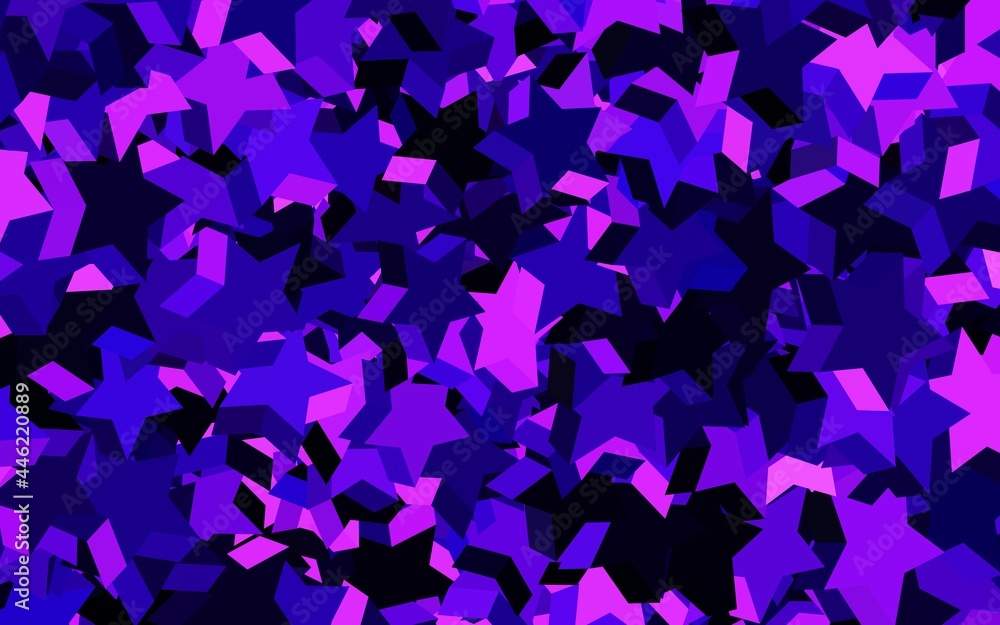 Dark Purple vector texture with beautiful stars. Dark Purple vector texture with beautiful stars.