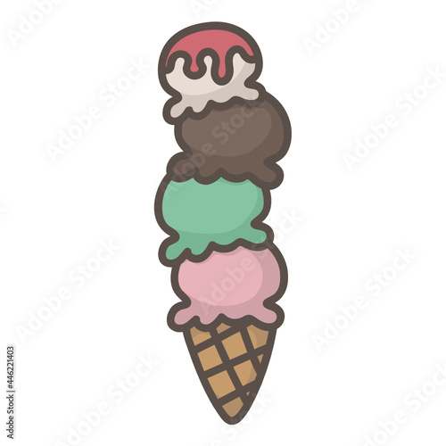 tower scoops icecream