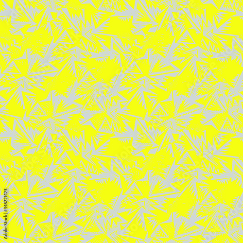 Urban abstract seamless pattern with curved geometry elements and spots