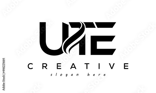 Letter UTE creative logo design vector