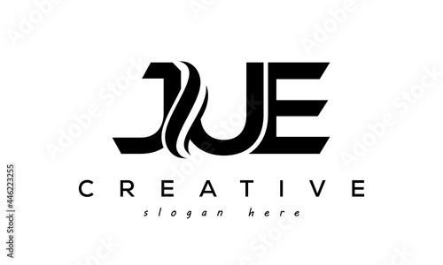 Letter JUE creative logo design vector photo