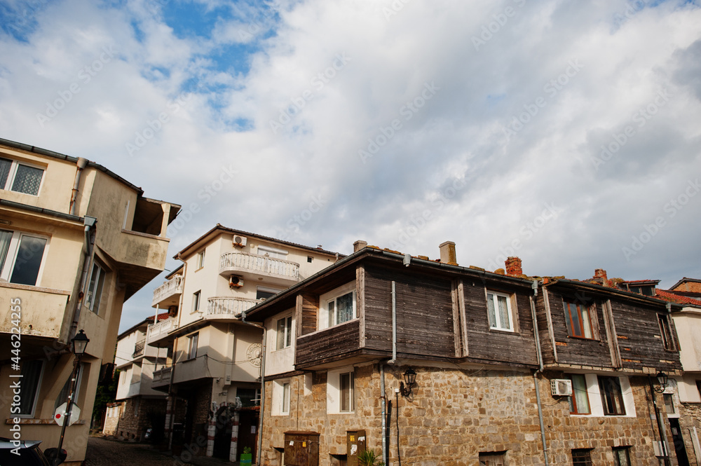 Houses in the old town of Nesebar, Bulgaria.