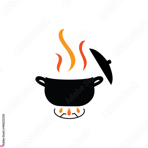 Cooking Pot Logo Design for Business And Company.